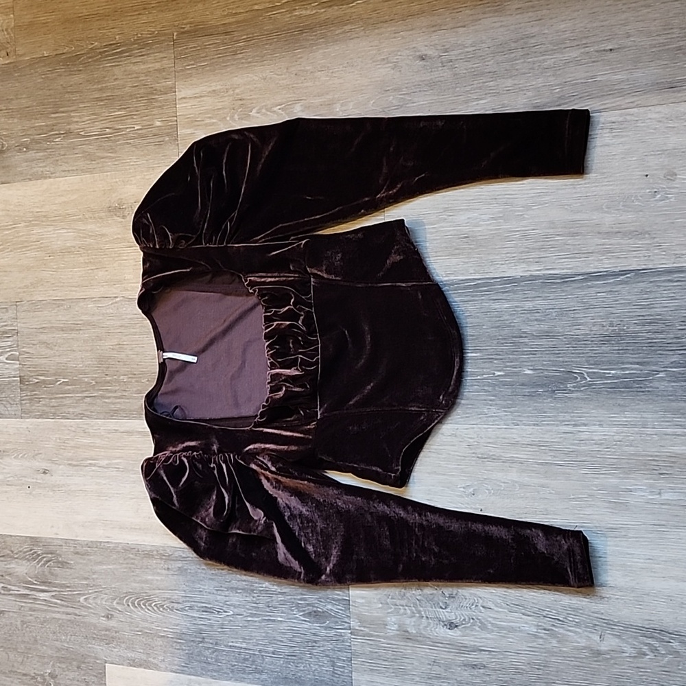 FREE PEOPLE VELVET TOP
